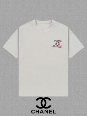 Chanel 2026FW Short-Sleeve T-Shirt with Logo Print All Labels Included, Unisex