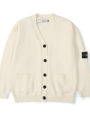 Stone Island's new relaxed-fit knit top is perfect for layering.