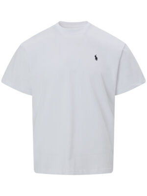 Ralph Lauren T-shirt, solid color, logo pony embroidery, crew neck, short sleeve.