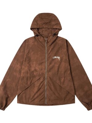 Stussy SS25 Wave Dye Beach Shell Logo Print Gradient Hooded American Retro Style