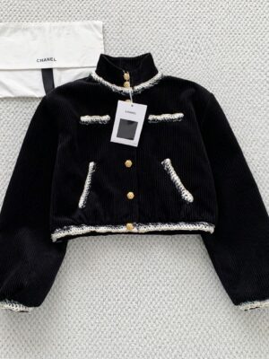 2026 Chanel Fall/Winter New Arrival: Tweed Short Corduroy Jacket in a Chanel Style