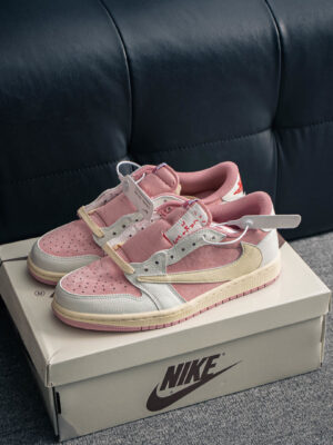 Travis Scott x Air Jordan 1 Retro OG SP Low Shy Pink