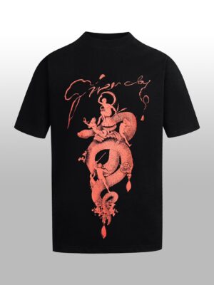 Givenchy 2026 Early Spring New Arrival Embroidered Logo Couple Short-Sleeve T-Shirt