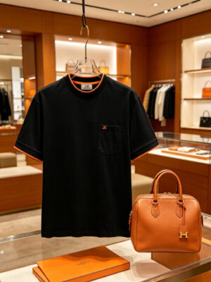 Hermès 2026 Spring/Summer New Arrival: Short-Sleeve Crew Neck T-Shirt