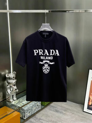 Prada 280g Crew Neck Short Sleeve T-Shirt