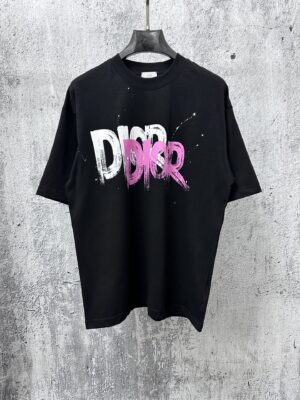 Dior logo print T-shirt, short-sleeved, unisex.