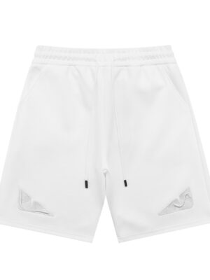 Fendi Affordable Luxury: Evil Eye Embroidered Logo Shorts