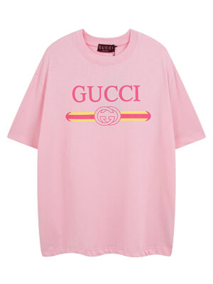 GUCCI Spring/Summer 2025 Belt Classic Print Crew Neck Short Sleeve