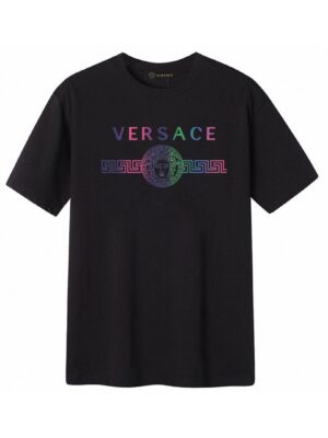 Versace 2026 new Medusa short-sleeved T-shirt, the simple design looks particularly elegant.