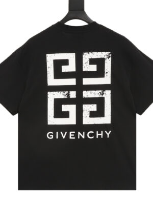 Givenchy classic style, patchwork embroidered short-sleeved shirt