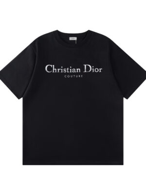 DIOR 25 New Gradient Letter Print Short-Sleeve T-Shirt