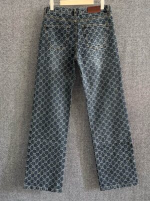Gucci 2026 Spring/Summer New Arrivals  Jacquard Washed Denim Jeans