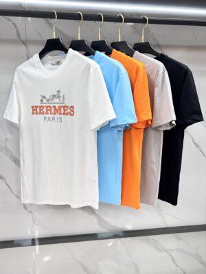 Hermes 26SS latest versatile short-sleeved shirt, unisex.