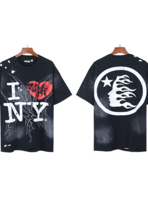 Hellstar Distressed Print Short-Sleeve T-Shirt