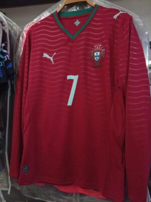 2026 World Cup Portugal national team Cristiano Ronaldo home long sleeved fan edition jersey