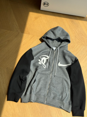 Nike × Central Cee Collaboration Solo Swoosh Streetwear Zip-Up Hooded Fleece-Lined Jacket 🇷🇺