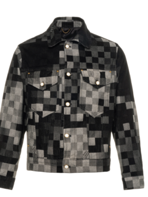 LOUIS VUITTON Pharrell Williams collaboration mosaic checkered denim jacket
